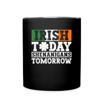 Irlande Irlandais drôle de dicton de la Saint-Patrick - Mug uni - noir - Devant