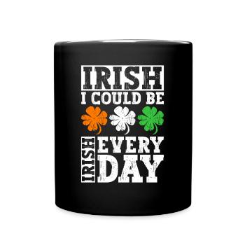 Irlande Irlandais drôle de dicton de la Saint-Patrick - Mug uni - noir - Devant