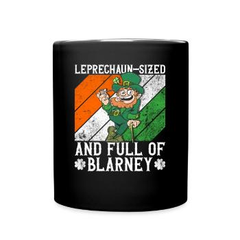 Ireland Irish Leprechaun St Patrick's Day Funny - Full Colour Mug - black - Front