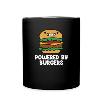 Drôle de citation de hamburger Cheeseburger Lover - Mug uni - noir - Devant
