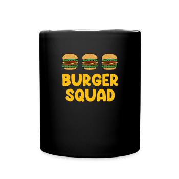 Drôle de citation de hamburger Cheeseburger Lover - Mug uni - noir - Devant