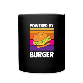 Drôle de citation de hamburger Cheeseburger Lover - Mug uni - noir - Devant