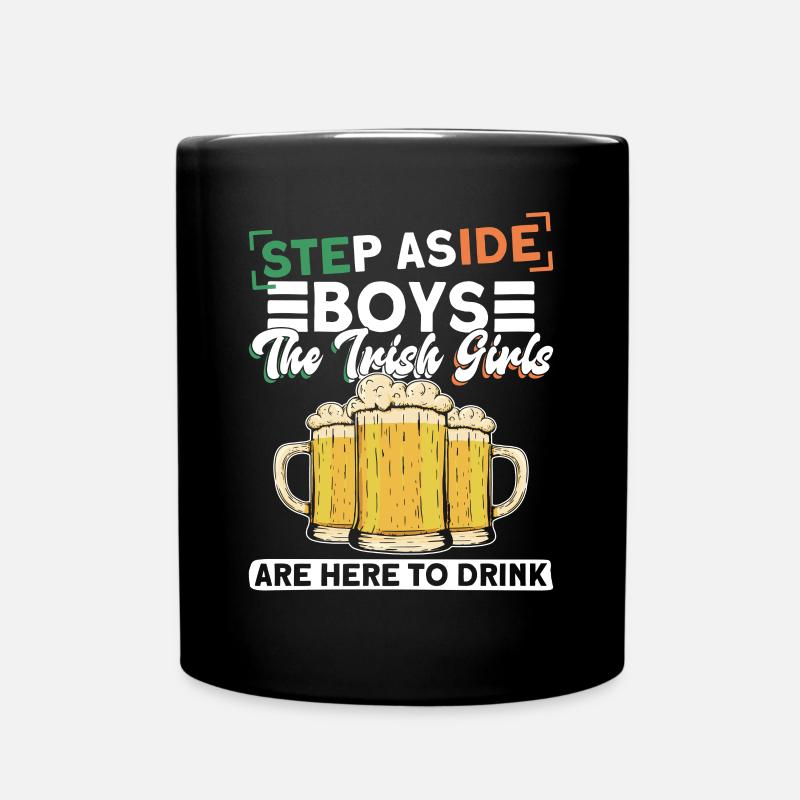 Ireland Irish Funny Saying St Patrick's Day - Full Colour Mug - black