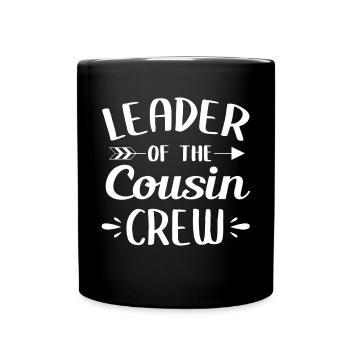 Chef de l’équipage Cousin | Célébration familiale - Mug uni - noir - Devant