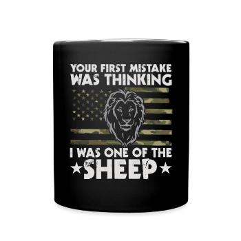 Sarcastic quote that spoke and people - Full Colour Mug - black - Front
