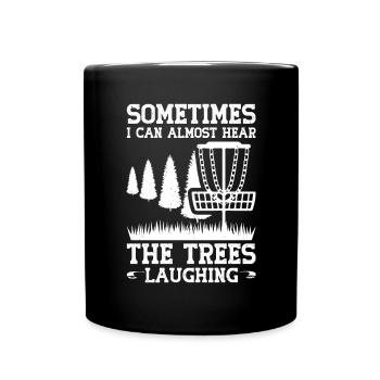 Disque de golf Frisbee - Mug uni - noir - Devant