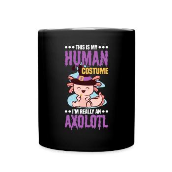 This is my human costume, which - Full Colour Mug - black - Front