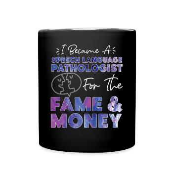 Speech Therapist Therapy Assistant - Full Colour Mug - black - Front