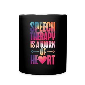 Speech Therapist Therapy Assistant - Full Colour Mug - black - Front