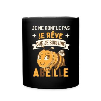 Je Suis Un Abeille - Mug uni - noir - Devant