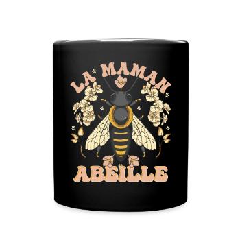 La Maman Abeille - Mug uni - noir - Devant