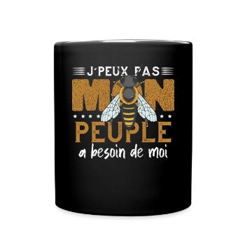 Abeilles Humour Apiculture - Mug uni - noir - Devant