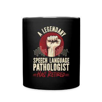 Speech Therapist Therapy Assistant - Tasse einfarbig - Schwarz - Vorne