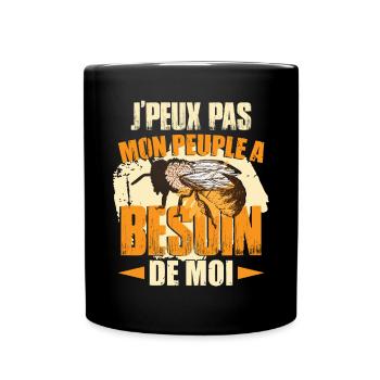 Mon Peuple Besoin De Moi - Mug uni - noir - Devant
