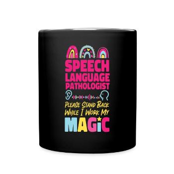 Speech Therapist Therapy Assistant - Full Colour Mug - black - Front