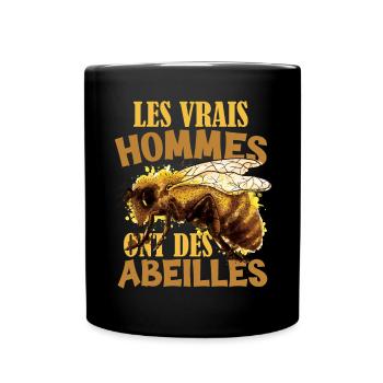 Homme Abeilles Apiculteur - Mug uni - noir - Devant