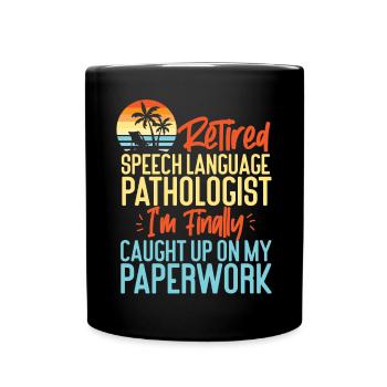 Speech Therapist Therapy Assistant - Full Colour Mug - black - Front