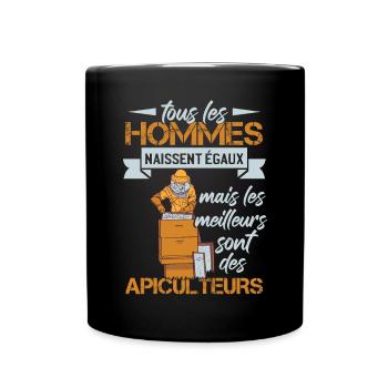 Apiculteurs Abeille Apicultrice - Mug uni - noir - Devant
