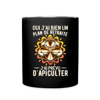 Retraite Apiculter Apiculteur - Mug uni - noir - Devant