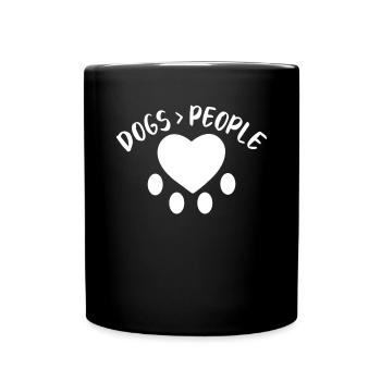 Dog Owner Gift Dog Lover - Full Colour Mug - black - Front