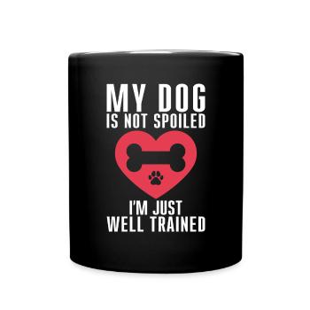 Dog Owner Gift Dog Lover - Full Colour Mug - black - Front