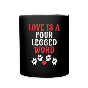 Dog Owner Gift Dog Lover - Full Colour Mug - black - Front