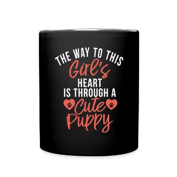 Dog Owner Gift Dog Lover - Full Colour Mug - black - Front