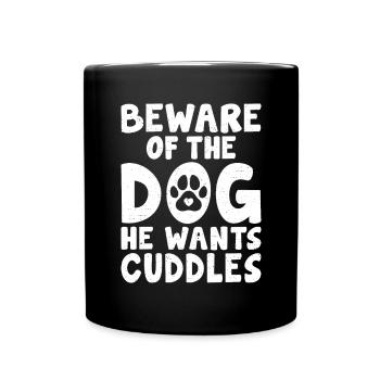 Dog Owner Gift Dog Lover - Full Colour Mug - black - Front