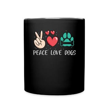 Dog Owner Gift Dog Lover - Full Colour Mug - black - Front