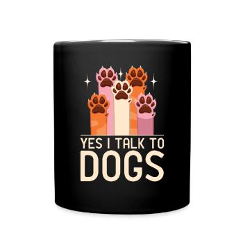 Dog Owner Gift Dog Lover - Full Colour Mug - black - Front