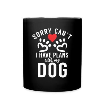 Dog Owner Gift Dog Lover - Full Colour Mug - black - Front