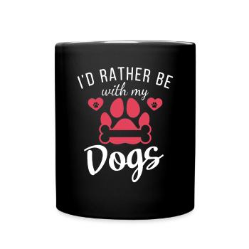 Dog Owner Gift Dog Lover - Full Colour Mug - black - Front