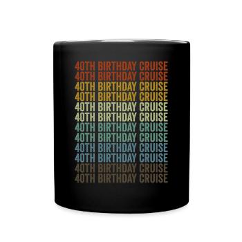 Croisière Vacances du 40e anniversaire - Mug uni - noir - Devant