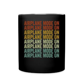 Mode avion sur l’aviation pilote d’avion - Mug uni - noir - Devant