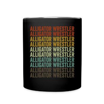 Alligator Wrestler Wrestler Wrestling - Mug uni - noir - Devant