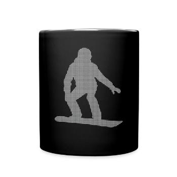 Snowboarding - Tasse einfarbig - Schwarz - Vorne