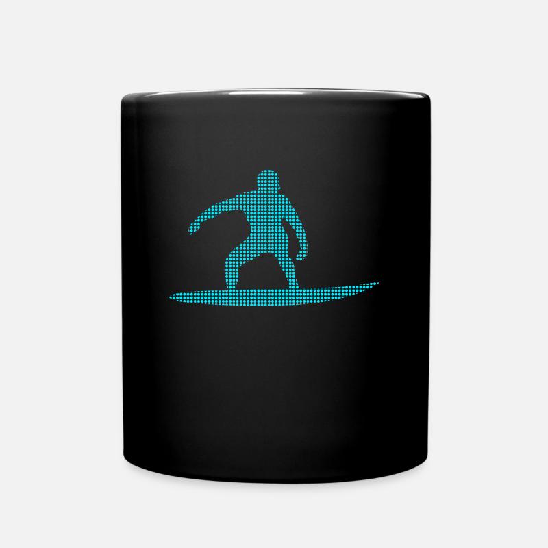 Surfen - Tasse einfarbig - Schwarz