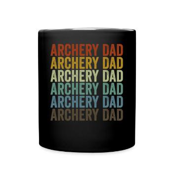 Archery Papa Archer Bow and Arrow Pa - Full Colour Mug - black - Front