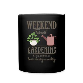 Garten Motiv Gärtner & Gärtnerin Spruch - Tasse einfarbig - Schwarz - Vorne