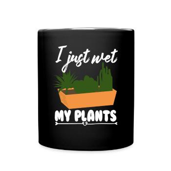 Garten Motiv Gärtner & Gärtnerin Spruch - Tasse einfarbig - Schwarz - Vorne