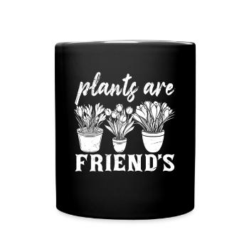 Garten Motiv Gärtner & Gärtnerin Spruch - Tasse einfarbig - Schwarz - Vorne