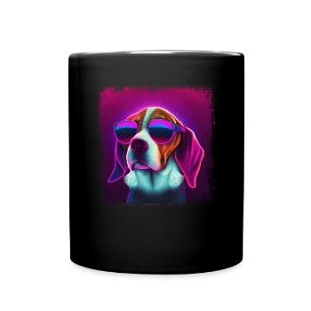 Dog Saying Beagle Design pour les amoureux des chiens - Mug uni - noir - Devant