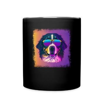 Dogs Bernese Mountain Dog Dog Lovers - Full Colour Mug - black - Front