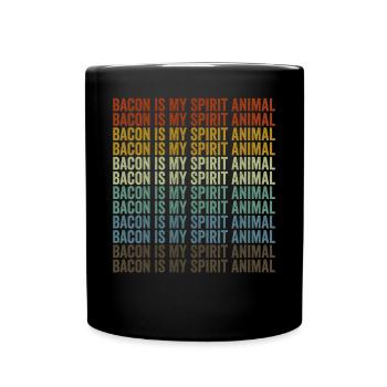 Speck is my soul animal bacon lover - Full Colour Mug - black - Front