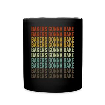 Les boulangers vont à Bake Head Baker - Mug uni - noir - Devant