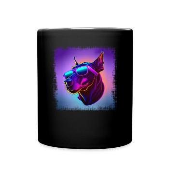 Dog saying Doberman design pour les amoureux des chiens - Mug uni - noir - Devant