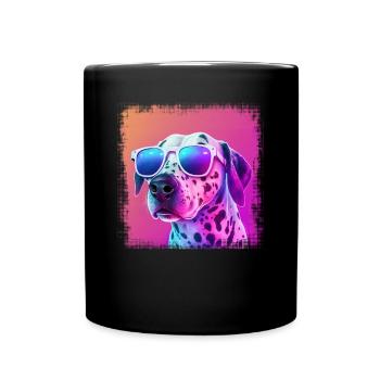 Dog saying Dalmatian design for dog lovers - Full Colour Mug - black - Front