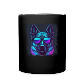 Hunde Deutscher Schäfer Hundeliebhaber - Tasse einfarbig - Schwarz - Vorne