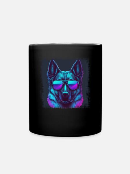 Hunde Deutscher Schäfer Hundeliebhaber - Tasse einfarbig - Schwarz