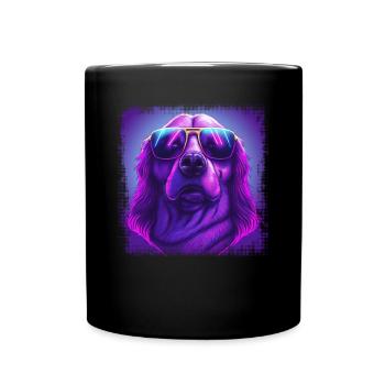 Hunde Spruch Golden Retriever Design - Tasse einfarbig - Schwarz - Vorne